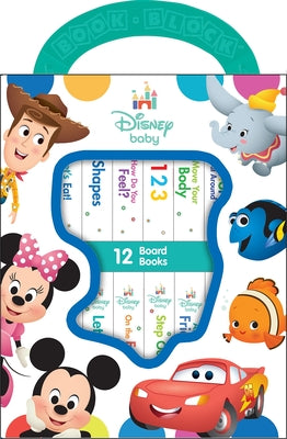 Disney Baby Mickey Mouse, Minnie, Toy Story and More! - My First Library 12 Board Book Set - First Words, Shapes, Numbers, and More! Baby Books - PI Kids